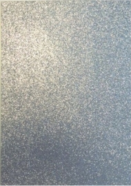 CE800201/1531- 5 stuks foam vellen van 22x30cm en 2mm dik zilver glitter