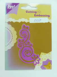 0002568- Joy Crafts stencil nr. 0020 - ornament 8.5x4cm OPRUIMING