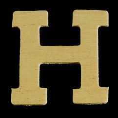 8735 614- 4cm houten letter H