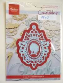 0002507- Marianne Design Creatables stencil nr.219 ornament lijst 8.5x6.5cm OPRUIMING