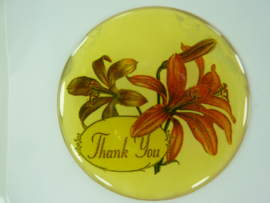 SLK.204.A - transparante zelfklevende badge "THANK YOU "