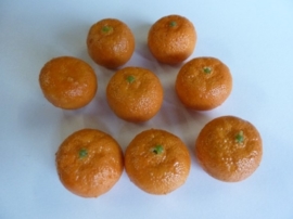 VZ.333- zakje met 8 stuks mini mandarijntjes deacoratie 3.5x3cm
