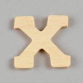 006887/1430- 2cm houten letter X