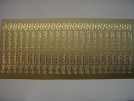 ST-211- wij gaan trouwen goud 10x20cm