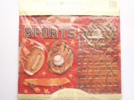 5662- K&Co  "sports" 22x22cm incl. 6 x papier & 2 x stickers