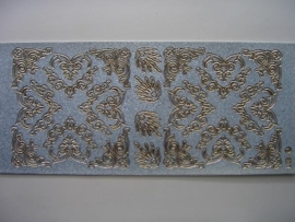 st578- prachtige parelmoer sticker hoekjes 10x20cm
