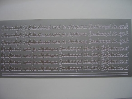611- hartelijk gefeliciteerd-diploma-geslaagd zilver 10x20cm