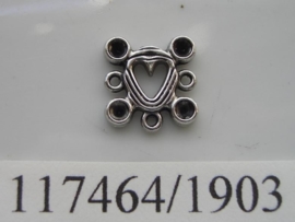 metalen ornament met 1 en 3 ogen 117464/1903KA