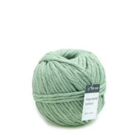 CE890030/4160 - Vivant macrame katoenkoord 5 mm. dik – mintgroen - 50 meter