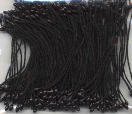 TH12257-5702- 144 stuks meeldraden / bloemstampers van 1mm parelmoer zwart