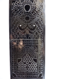st1066- stickervel met ornamenten zwart 10x20cm