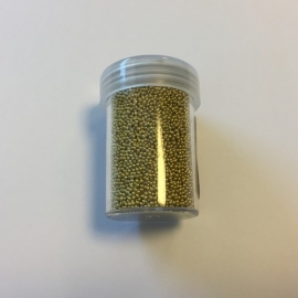 CE801580/4202- 22gram mini pearls van 0.8-1.0mm goud