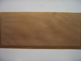 263- randje smal recht koper kleur 10x20cm