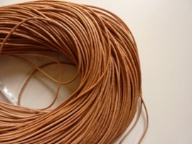 5 meter echt leren veter naturel van 1.5mm dik  - SUPERLAGE PRIJS!