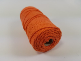 CE890030/3205- 43 mtr katoen macramé touw spoel 2mm 100grs - oranje