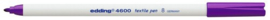 CE394600/0008- edding-4600 textielpen 1mm violet