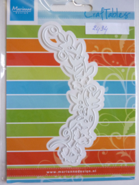 0002434- Marianne Design Craftables stencil bloemenrand 12cm - OPRUIMING