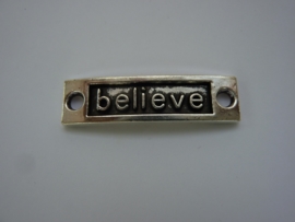 CH.011.A- tussenplaatje voor armband "believe" 35x9mm