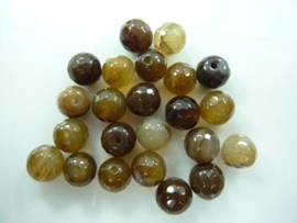 3699- 25 stuks naturel agaat kralen 8mm facet geslepen gemstone