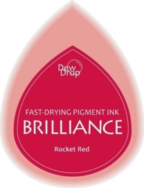 132019/1023- brilliance stempelkussen dew drops rocket red 3.5x5cm