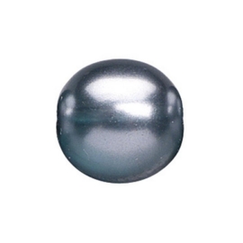 2219 181- 25 stuks glasparels bohemisch blauw/grijs van 6mm