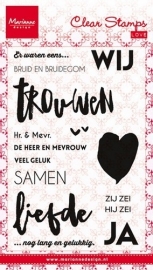 liefde / huwelijks clear stamps