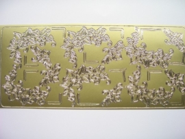 st 736- stickervel met diverse hoekjes goud 10x20cm