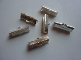 6 x lintklemmen van 20mm breed zilverkleur - SUPERLAGE PRIJS!