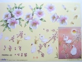 kn/500- A4 knipvel "parra" no.52 bloemen/dieren