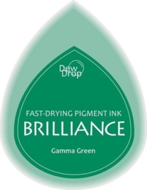 132019/1021- brilliance stempelkussen dew drops gamma green 3.5x5cm