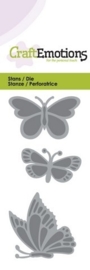 CE115633/0145- Craft Emotions Die 5x10cm vlinders