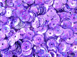 10gram facon pailletten van 6mm glitter violet (grote hoeveelheid!)