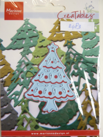 0002483- Marianne Design Creatables stencil nr.175 kerstboom 7.5x6cm OPRUIMING