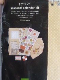 6035- scrapbook album/kit met diverse accessoires 38.5x16.5cm OPRUIMING