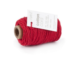 CE501043/0220- 50 meter Vivant katoen koord 2mm rood