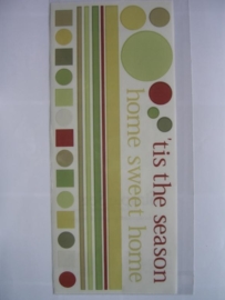5118- diverse woorden stickers 30.5x13cm S.E.I