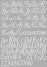CE185045/5002- Dutch Doobadoo Dutch stencil art alphabet 2 A4