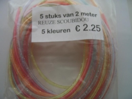 258 - scoubidou extra dik 2 meter lang