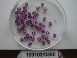 109103/0390- 50 x swarovski kralen 3mm amethyst