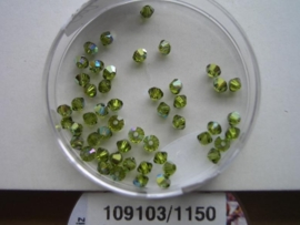 109103/1150- 50 x swarovski kralen 3mm olijf groen AB