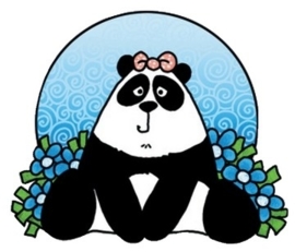 00133.I- Marianne Design clear stamp panda OPRUIMING