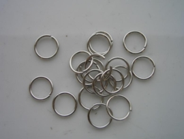 40 x ringetjes 10mm staalplated