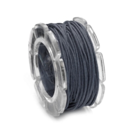 KN2290 481- 5 meter waxcord met nylonkern grijs 1mm dik