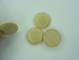 SLK.222- 3 stuks houten buttons van 3cm