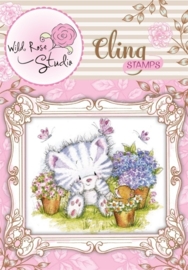 CE180017/3328- Wild Roses Studio cling stamp elsie and mouse