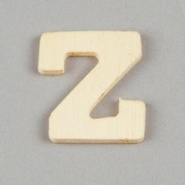 006887/1457- 2cm houten letter Z