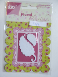 0002394- Joy Crafts stencil foam Flourishes bladeren - OPRUIMING