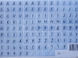 kn/700- A4 3D knipvel Marjoleine letters  -  622-080-040
