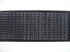 312- cijfers zwart 10x20cm