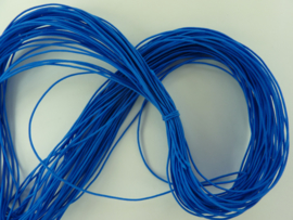 ca. 27 meter elastisch koord van 1mm dik blauw